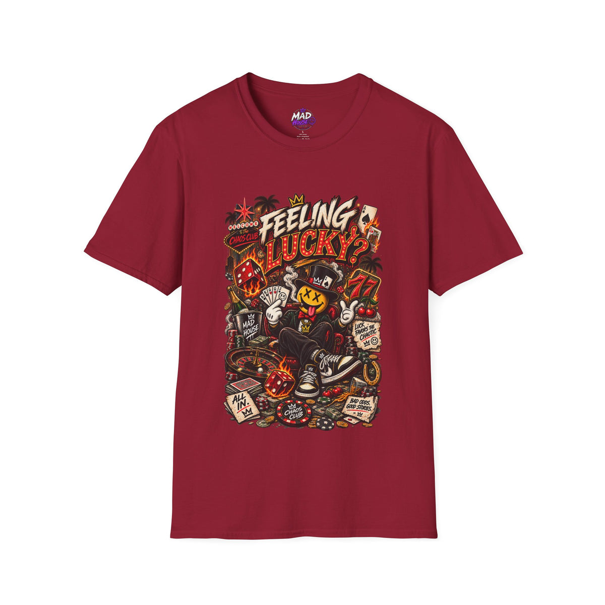 Chaos Club “Feeling Lucky?” Unisex Tee