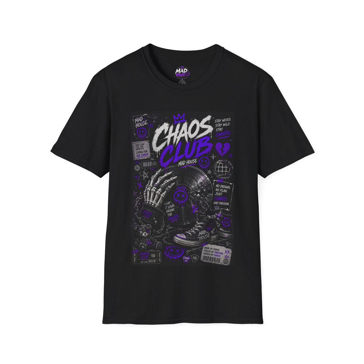 CHAOS CLUB — Broken Frequencies Unisex Tee