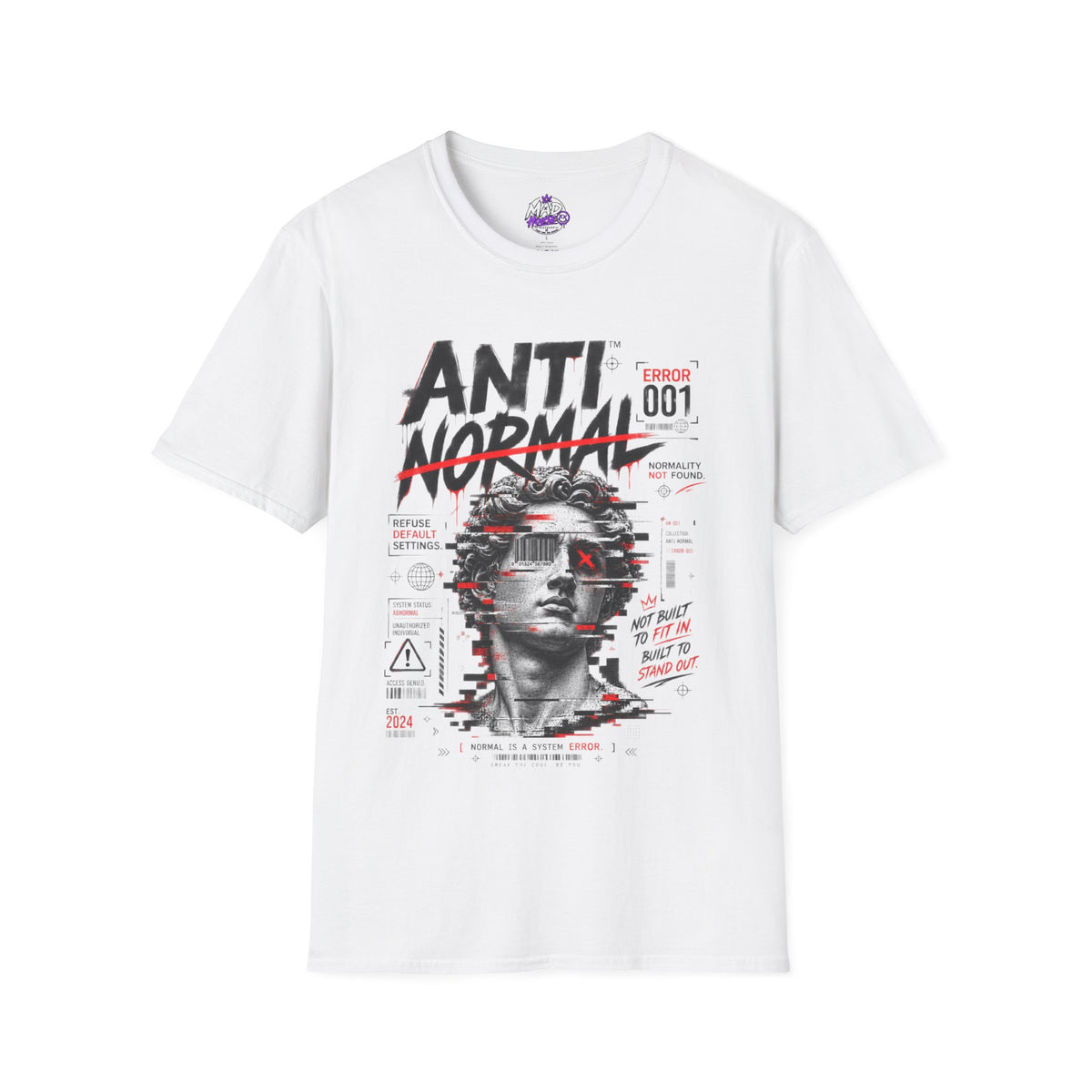 ANTI NORMAL — System Error 001 Unisex tee