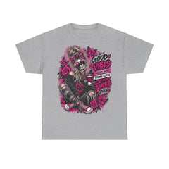 Skull Girl "Good Vibes" Graphic Tee