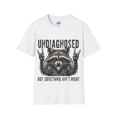 Undiagnosed raccoon funny graphic t-shirt