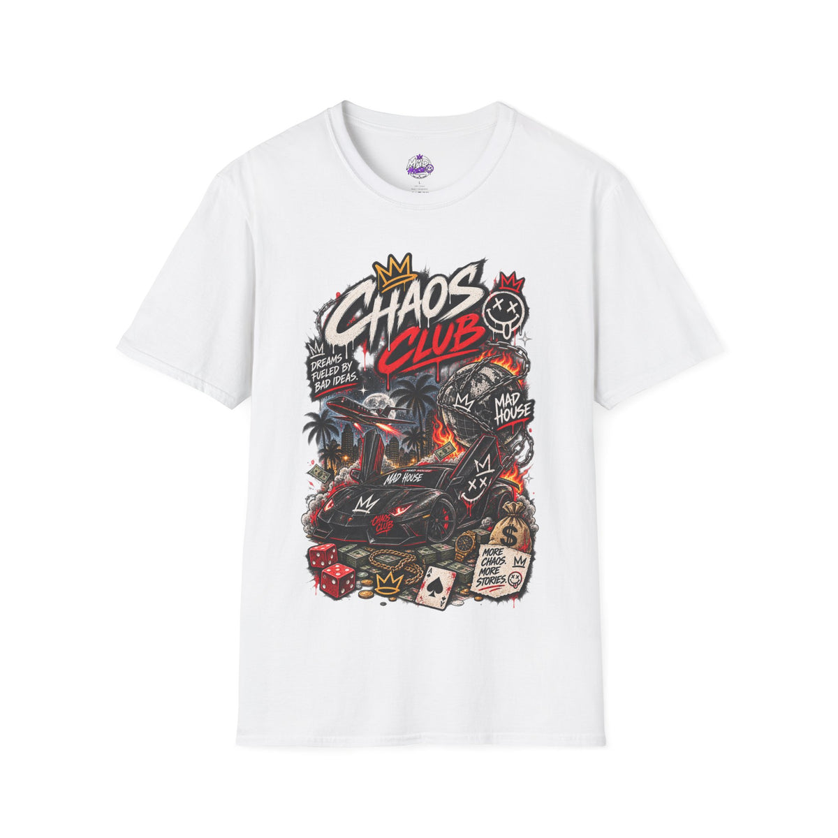 Chaos Club “Dreams Fueled by Bad Ideas” Tee