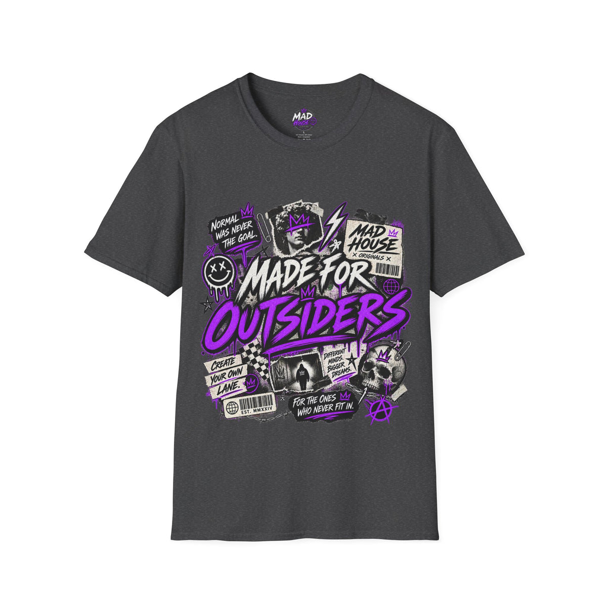 Mad House Originals “Made for Outsiders” Unisex Tee